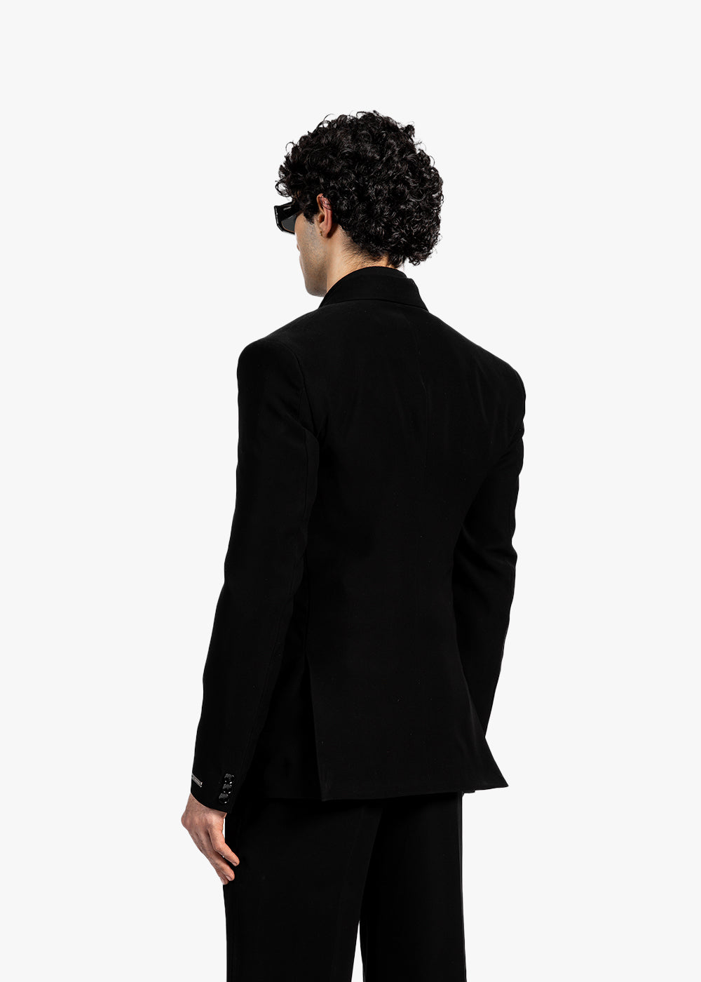 DOUBLE BREASTED BLAZER - BLACK