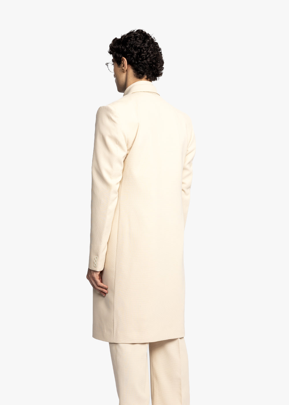 RICHES DOUBLE BREASTED OVERCOAT - SESAME